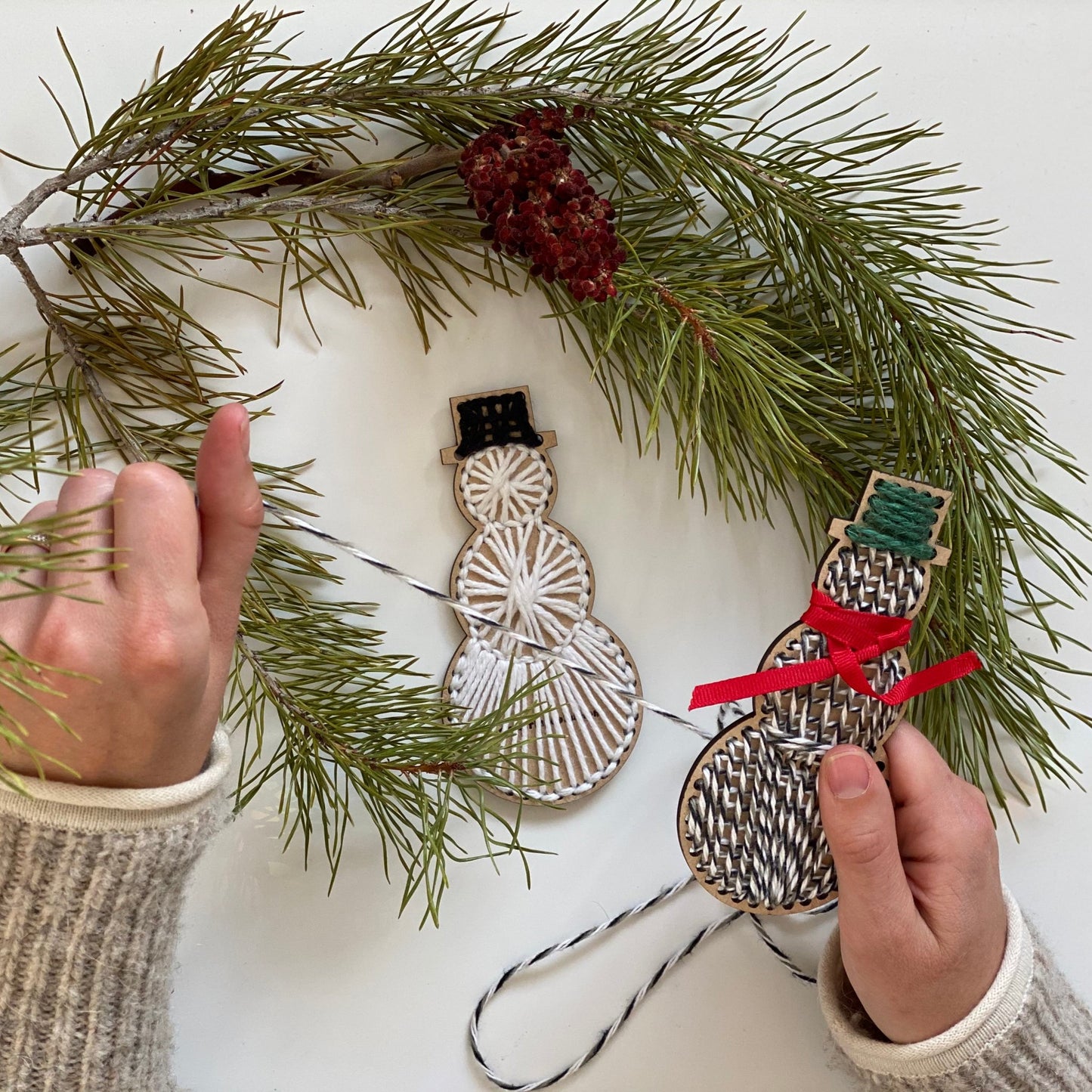 Snow Person - Decorative Christmas Ornament